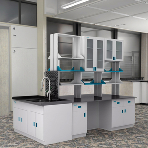 Tùy Chỉnh Trường Hóa Học Lâm Sàng Vi Sinh Phòng Thí Nghiệm Đồ Nội Thất Nhựa Epoxy Đầy Đủ Thép Phòng Thí Nghiệm Băng Ghế Với Tủ - Product Image 3