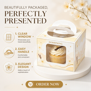 Boîtes à gâteaux personnalisées en papier blanc de qualité alimentaire avec fenêtre, boîte à gâteaux à thème personnalisée <span class=keywords><strong>pour</strong></span> boulangerie, fête, mariage, <span class=keywords><strong>anniversaire</strong></span> - Product Image 2