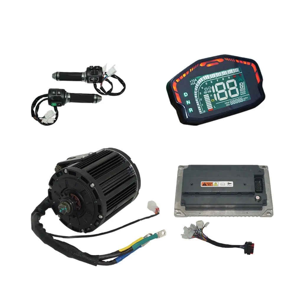 SIA Kit 7500W QS138 90H 120KPH IPM Mid Drive Motor Kits with EM200-2sp For Electric Offroad Dirtbike Motorcycle