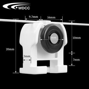 Wholesale Modern Ceiling-Mounted Accessories with Runners Curtain Accessories Track Ripple Fold Runner - Product Image 4