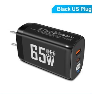 Computer Laptop <b>Adapter</b> Gallium Nitride GaN PD65W Fast Charger QC3.0 <b>Type</b>-<b>C</b> <b>USB</b> Ports Short Circuit Protection for U.S. UK - Product Image 6