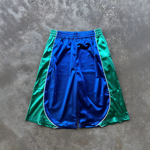 Shorts Bermuda pour homme, couleur noire unie, taille élastique, séchage rapide, décontractés, en toile tricotée, avec cordon de serrage, poches, en polyester - Product Image 3