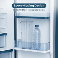Carafe à eau en PC de qualité alimentaire sans BPA, pour infusion à froid, anti-fuite, pliable, pour petit appartement, maison, café