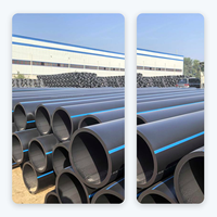 Tuyau en PEHD PE100 de grand diamètre, fabriqué en Chine, PN10 PN16 SDR11 SDR17 DN315 DN1600, pour l'approvisionnement en eau souterraine, certifié