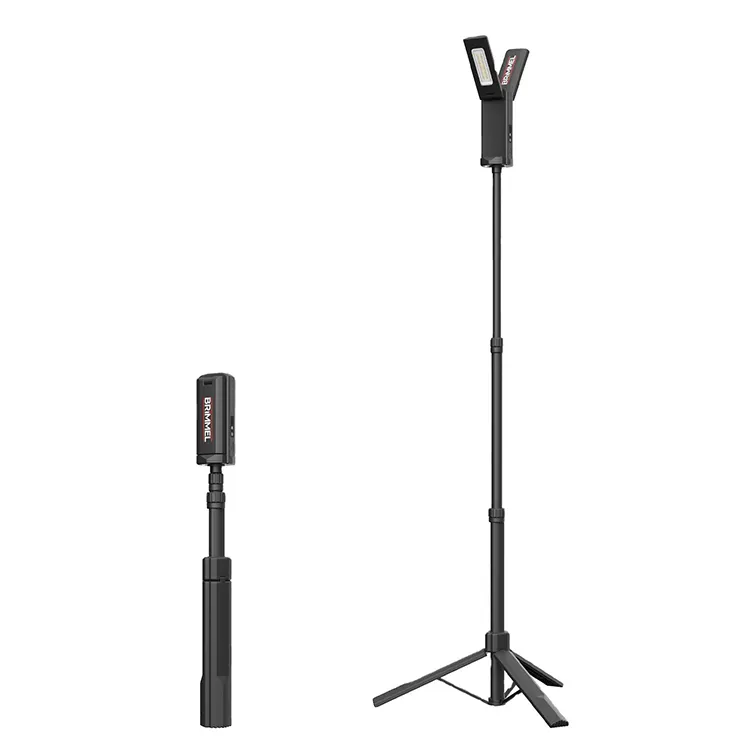 Vertak Newest Rechargeable Powerful Led Work Lamp Portable Corded LED Tripod Job Site Work Light With Telescopic Stand