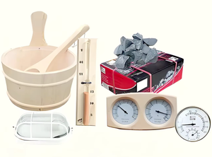 Sauna en bois d'extérieur Infraspa/Lay Down - Combinaison de douche à vapeur pour 6 à 8 personnes, sauna en palettes de bois pour la vente dans la cour - Product Image 6