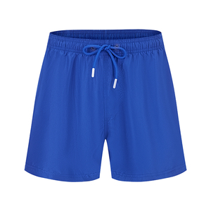 SHARK ONE PLUS กางเกงขาสั้นชายหาดของผู้ชายสีเขียวมะกอกกันน้ำลายพื้นสีเขียวมะกอกคุณภาพสูงสำหรับใส่ในฤดูร้อน - Product Image 4