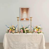 Vente en gros d'usine, boule de fleurs artificielles de 40 cm, décoration de centre de table de mariage