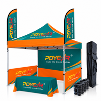 Tente publicitaire personnalisée 3x3m 10x10, tente de salon professionnel, chapiteau promotionnel, gazebo avec toile Oxford imperméable et ignifuge