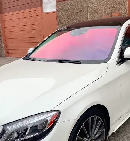 DMIS Chameleon Tint70% Sunset Red Yellow Chameleon Tint Nano Ceramic Solar Colored Sunset Car Windscreen Chameleon Tint Film