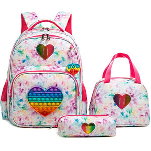 Jouet arc-en-ciel personnalisé pour enfants, sac à dos Pop en Silicone, licorne, sacs d'école pour enfants et sac de boîte à déjeuner pour filles - Product Image 3