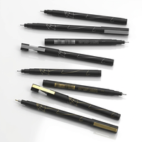 Marqueur de dessin noir professionnel, plusieurs tailles, ensemble de stylos à encre pigmentée Micron, stylos fins à encre pigmentée imperméable pour la conception artistique