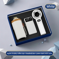 Neuerscheinung: Individuelles Logo Edelstahl Luxus Hochzeits- und Firmengeschenksets mit Kaffeetasse, Regenschirm, Mini-Ventilator, Werbeartikel fürs Büro