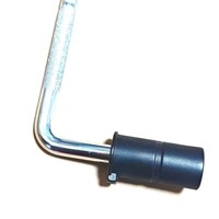 L-shaped Metal Connecting Rod Electronic Drum Clamping Arm Bracket for Kicking Pedals and Percussion Instruments.
