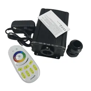 Motor de luz de fibra óptica led com roda de tornozelo 2.4g 4 zona mi-controle de iluminação