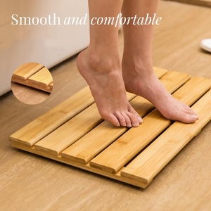 <strong>Bamboo</strong> Bath <strong>Mat</strong> Shower <strong>Mat</strong> Water Proof Bathroom Carpet Non-Slip <strong>Floor</strong> <strong>Mat</strong> for Indoor &amp; Outdoor - Product Image 4