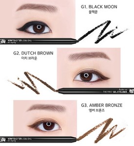 MERZY FIRST GEL EYELINER G1 BLACK MOON K Beauty Eyeliner Longue Durée Imperméable Texture Lisse Couleur Noir Intense Fabriqué en Corée - Product Image 5