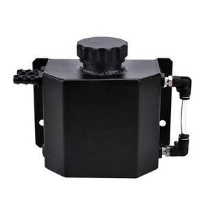 Coolant Overflow Tank Bottle Recovery Reservoir Aluminum JDM <strong>Container</strong> Universal 1L <strong>Water</strong> Radiator - Product Image 1