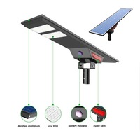 Lampadaire solaire d'usine extérieur étanche 40W 50W 100W 120W 150W panneau solaire lumières
