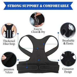 Correa cruzada ajustable Lumbar soporte completo para la espalda cinturón jorobado enderezador <span class=keywords><strong>de</strong></span> hombro <span class=keywords><strong>Corrector</strong></span> <span class=keywords><strong>de</strong></span> postura para hombres y mujeres - Product Image 2