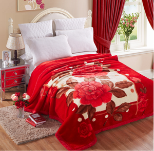 Chăn Raschel bán buôn cho mùa đông, <span class=keywords><strong>6kg</strong></span>, cỡ giường đôi/king size, <span class=keywords><strong>100</strong></span>% <span class=keywords><strong>polyester</strong></span>, chăn Raschel in thăng hoa, chất liệu dệt mềm mại - Product Image 3