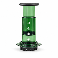 Cafetière manuelle portable 300 ml à pression d'air pour voyage, camping et infusion à froid