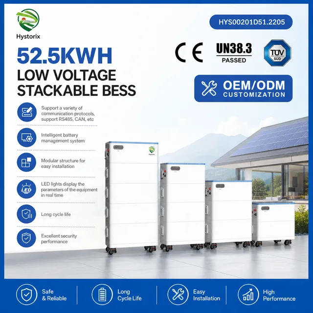 Residential Household Cabinet Type Battery Bank 100% DOD GB/T 36276 IEC61000 Low Temp Heating Solar Energy Storage Battery