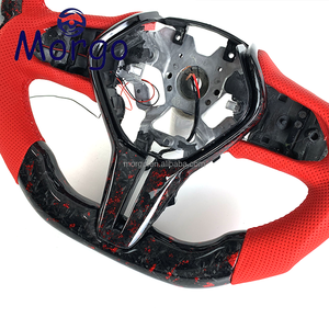 Volante in Fibra di Carbonio Forgiata Personalizzato con LED RPM per <span class=keywords><strong>Infiniti</strong></span> Serie G Q <span class=keywords><strong>FX</strong></span> EX M Q50 Q50L Q60 ESQ Q50s Q50 Red-sport - Product Image 3
