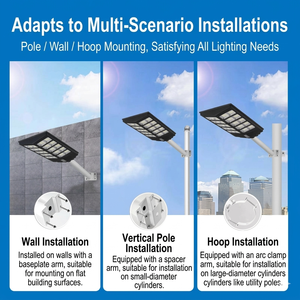 Lampadaire Solaire LED Étanche IP65 600W/800W/1000W Tout-en-un pour Villas Rurales, Usines et Cours - Product Image 4