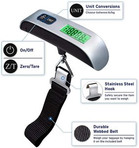 Báscula Inteligente para Equipaje de Viaje, Báscula Portátil para Equipaje de 50 kg - Product Image 2