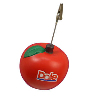 ที่ใส่กระดาษโน้ตรูปแอปเปิ้ลสีแดงน่ารัก พิมพ์โลโก้ ของขวัญส่งเสริมการขายสำหรับโต๊ะทำงาน บรรเทาความวิตกกังวล ของที่ระลึกแปลกใหม่ - Product Image 1