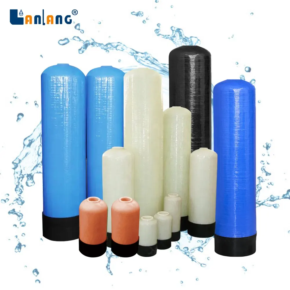 Lanlang équipement industriel réservoir traitement de l'eau réservoir en fibre de verre adoucisseur d'eau 1245 1054 frp adoucisseur réservoir d'eau