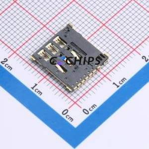 NANO-<b>SIM</b>-500 <b>SIM</b> <b>Card</b> Connector SMD Connector Self-Return Type Nano <b>SIM</b> <b>Card</b> <b>Card</b> <b>Holder</b> 1.37mm - Product Image 2