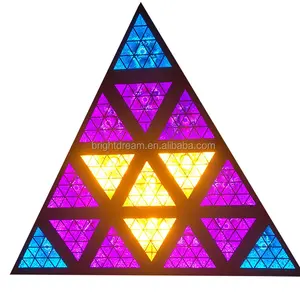 16X10W LED Triangle Retro Effect Stage Background Lights for Ceiling decoration night dance club