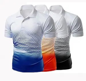 Top Quality Sublimation Polo T Shirts Polyester Mens Shorts Sleeve Quick Dry Sports Polo Golf Shirts Top