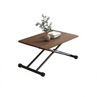 Klappbarer Couchtisch Beweglicher Lift-and-Fold Höhenverstellbarer Metallrahmen Modernes Design für Kleine Wohnungen Heimgebrauch