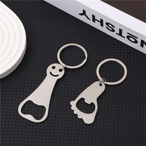 Foot Keychain Bottle Opener Metal <b>Key</b> Ring Beer Cap Corkscrew Gift Beer Cap Opener Kitchen Tools Accessories - Product Image 3