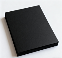 Papier cartonné noir de qualité alimentaire 100% pâte vierge, papier et carton de qualité supérieure pour impression offset, pour emballage cadeau