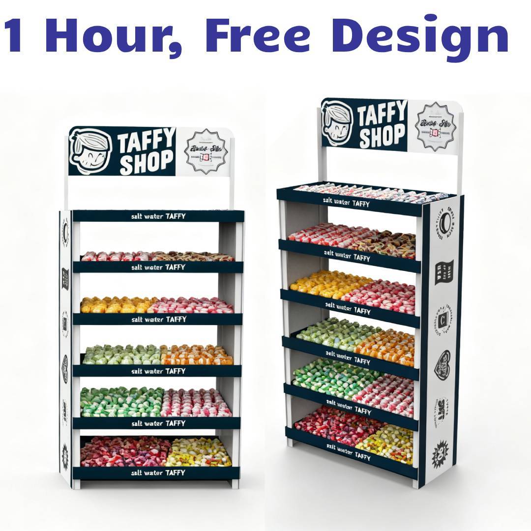 Apache Customized PVC Display Stand Candy Snack Display Racks Shelf for Retail Shops & Supermarket — view 3