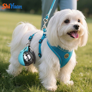 SHIYUAN - Botella de Agua <span class=keywords><strong>para</strong></span> <span class=keywords><strong>Perros</strong></span> de Acero Inoxidable 304, Bebedero Portátil Esférico <span class=keywords><strong>para</strong></span> Mascotas con Tazón de Silicona Plegable - Product Image 5