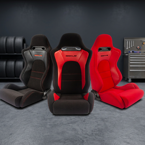 Asiento Deportivo Universal de Tela y Cuero PU SSCUS E8 de Perfect Choice OEM, con Tacto Premium y Durabilidad Excepcional - Product Image 1