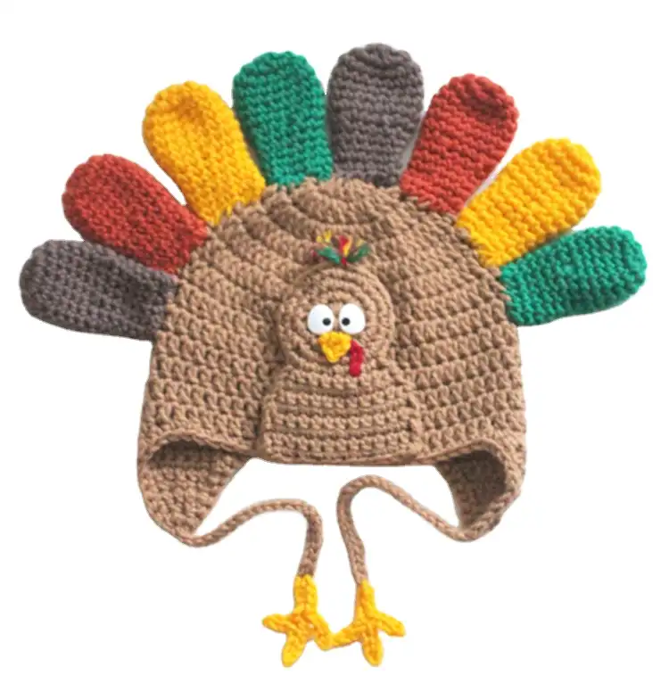 Personalizado do Projeto do Natal Crochet earflap Hat