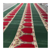 Tapis de prière mural musulman en rouleau, tapis de mosquée en rouleau, tapis doux en fil pour salle de prière