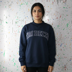เสื้อฮู้ด TRI DELTA ผ้าฝ้าย 100% สำหรับฤดูหนาว ปักลายฉลุ ระบายอากาศได้ดี แห้งเร็ว สไตล์วินเทจ แฟชั่นไฮสตรีท เนื้อผ้าคุณภาพสูง - Product Image 1