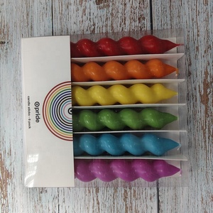 Topchina Spiral bükülmüş soya konik düğün mumlar dumansız renkli ev doğum günü düğün taraflar için sarı ışık koku - Product Image 6