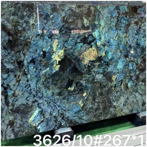 יוקרה סִגְנוֹן לוחות גרניט כחול לברדוריט אבן טבעית למשטח מטבח משטח שולחן קפה - Product Image 4