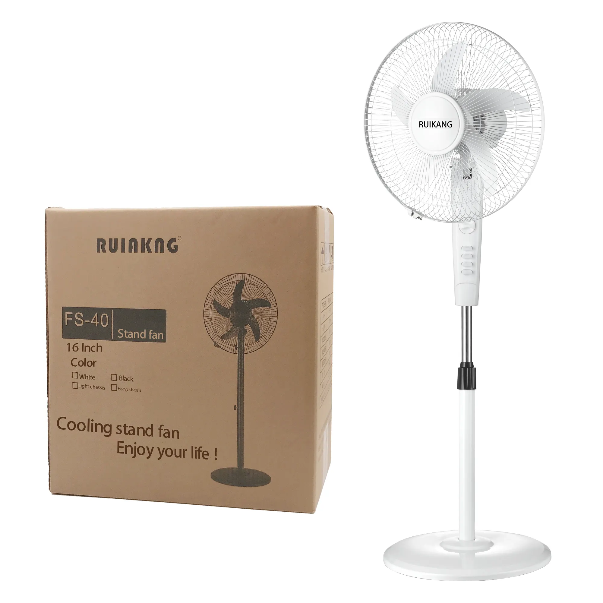 Yardımcı 16 inç elektrikli fan ucuz düşük gürültü endüstriyel zemin ev güçlü rüzgar cömert HAVA SOĞUTUCU kat beyaz AC 220V standı fan