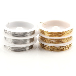 Fil souple en acier inoxydable, rouleau de 10m, fil lisse qui conserve la couleur, pour la fabrication de bijoux, perles, enroulement, tressage, H1333 - Product Image 5