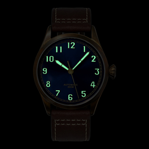 Reloj de Pulsera de Buceo Retro de Bronce para Hombre, Personalizado, Caja de Bronce Sólido, Movimiento Mecánico Automático Japonés 8215, Correa de Cuero - Product Image 6