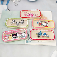 Étui à lunettes pliable Xiongda XD-322 en plastique rigide avec motif de dessin animé pour lunettes de soleil d'enfant avec affichage des verres optiques